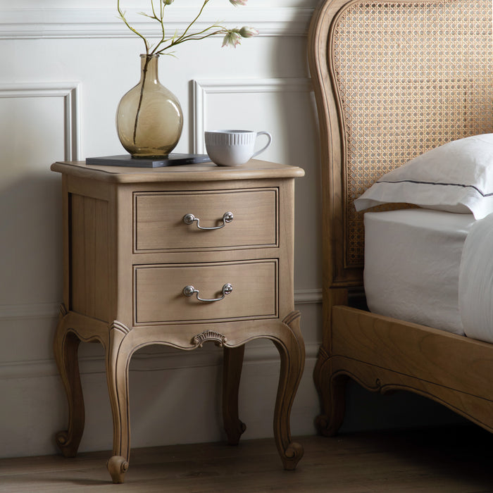 Chic Bedside Table Weathered