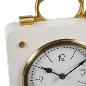 Kimberley Cream & Gold Mantel Clock 20cm