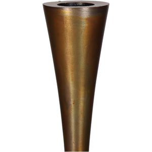 Copper Effect Candle Stick 27cm