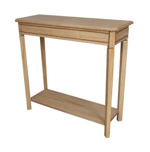 Alice Console Table with Shelf - Ash