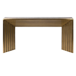 Brass Layered Console Table