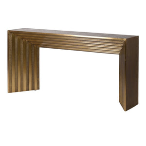 Brass Layered Console Table