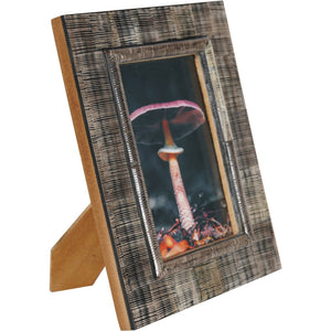 Rustic Brown Horn Photo Frame