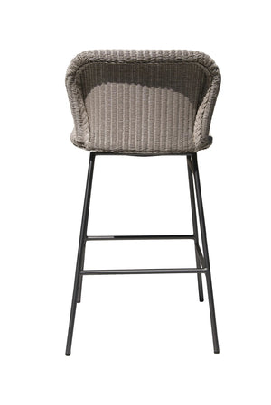 Jen Counter Stool-Palestone with Cushion and Metal Legs