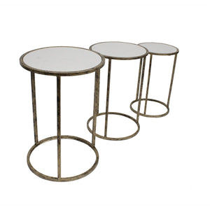 Marble Top Nest of Tables (Set of 3)