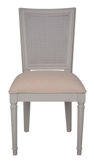 Rochelle Square Back Dining Chair – Rattan Back (Available to Pre Order)