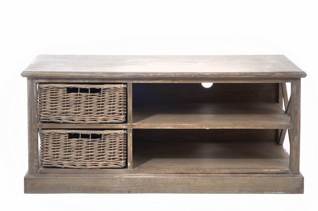 TV Cabinet + 2 Basket + 2 Shelves