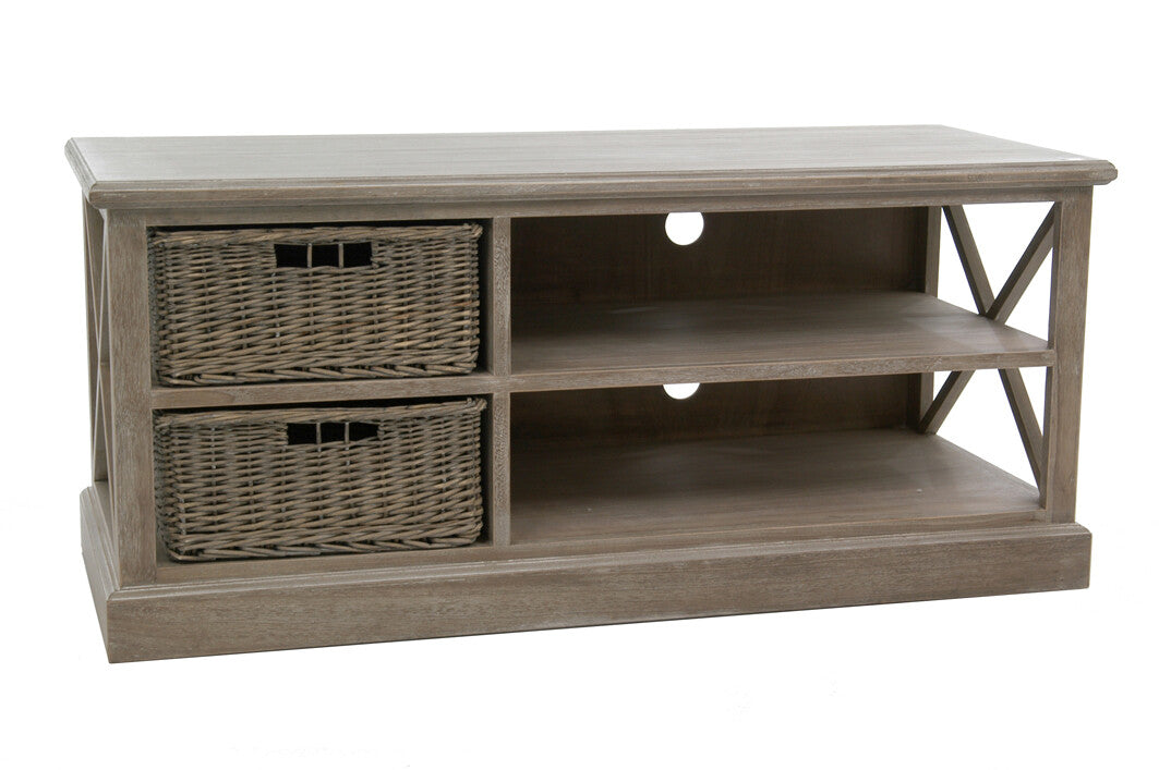 TV Cabinet + 2 Basket + 2 Shelves