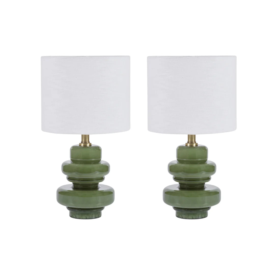 Safio Lamp Green Set of 2