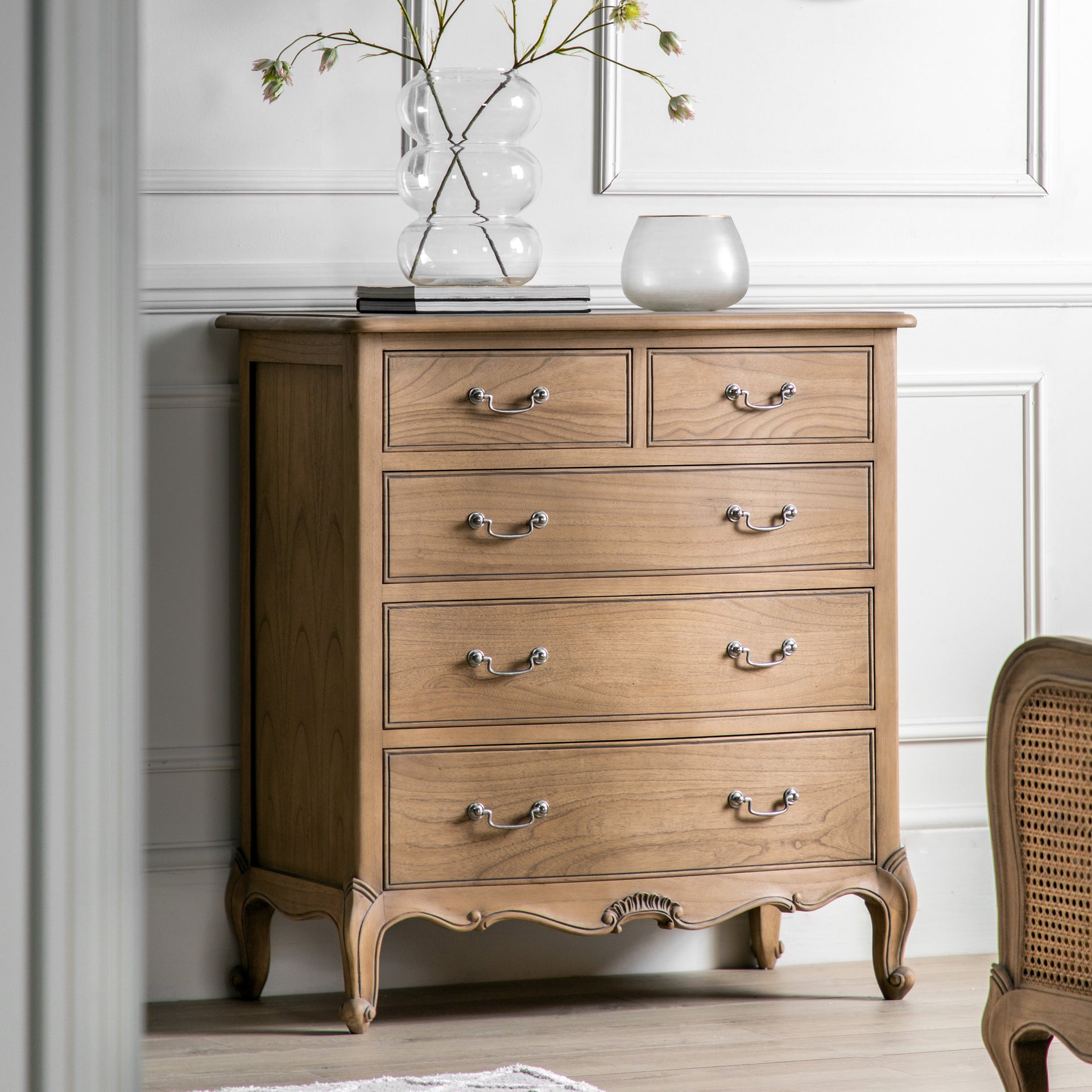 Chic 5 Drawer Chest