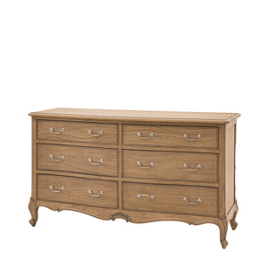 Chic 6 Drawer Chest Weathered