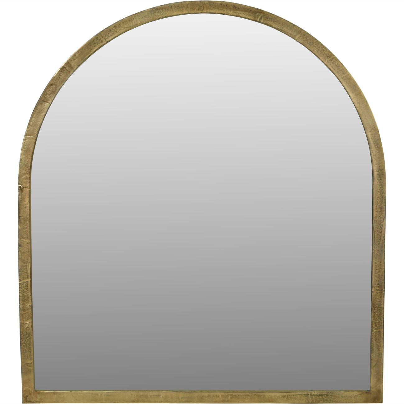 Large Arched Window Mirror Brass Finish