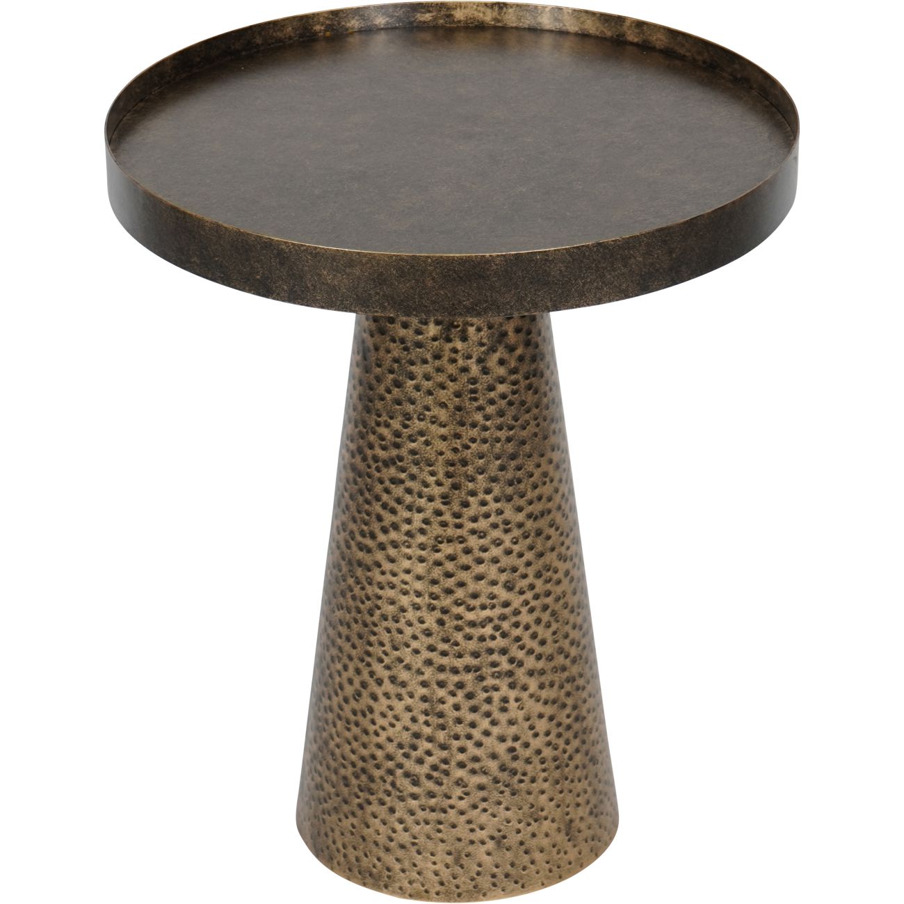Sandbanks Iron Side Table in Rustic Antique Gold