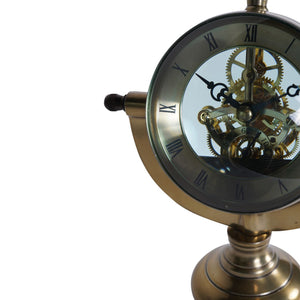 Columbia Antique Brass Finish Mantle Clock