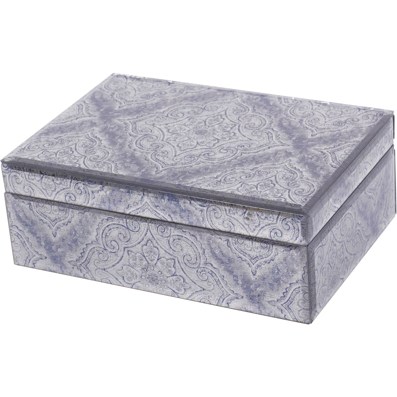 MANDALA PATTERN SMOKED MIRRORED BOX