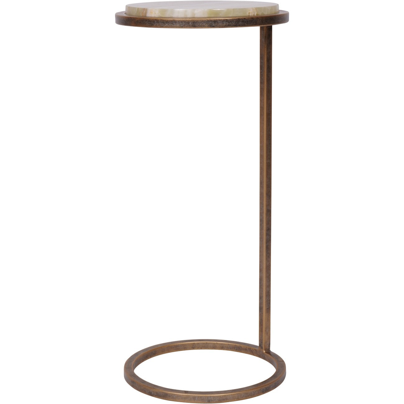Iota Accent Table Green Onyx