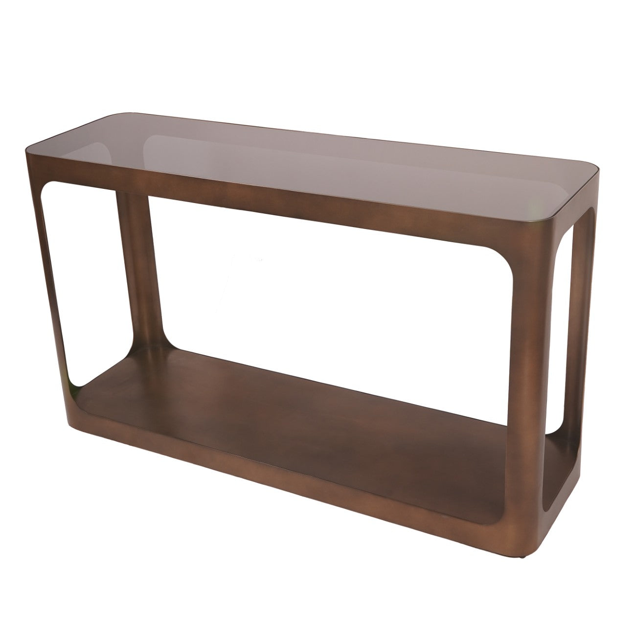 Thorpe Metal & Glass Console Table