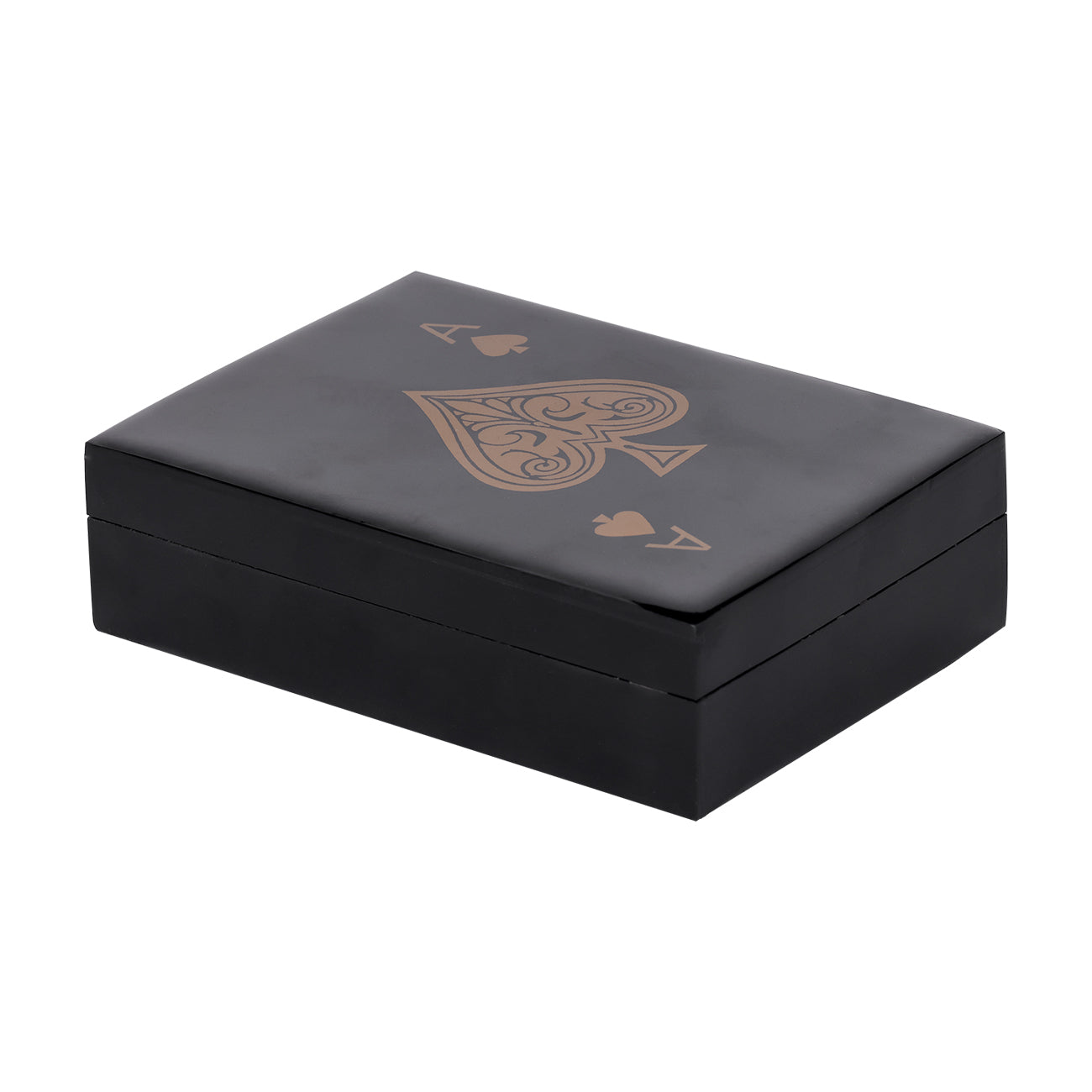 CHOLLERFORD BLACK & GOLD INLAY CARD BOX
