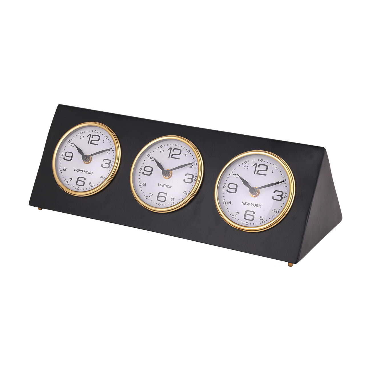 RETRO WORLD CITY DESK CLOCK