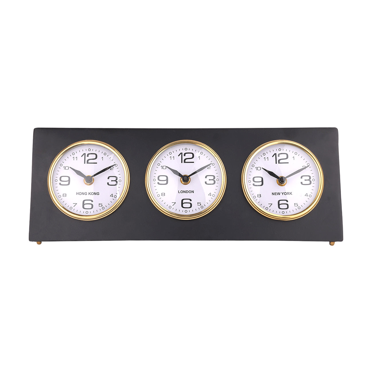RETRO WORLD CITY DESK CLOCK