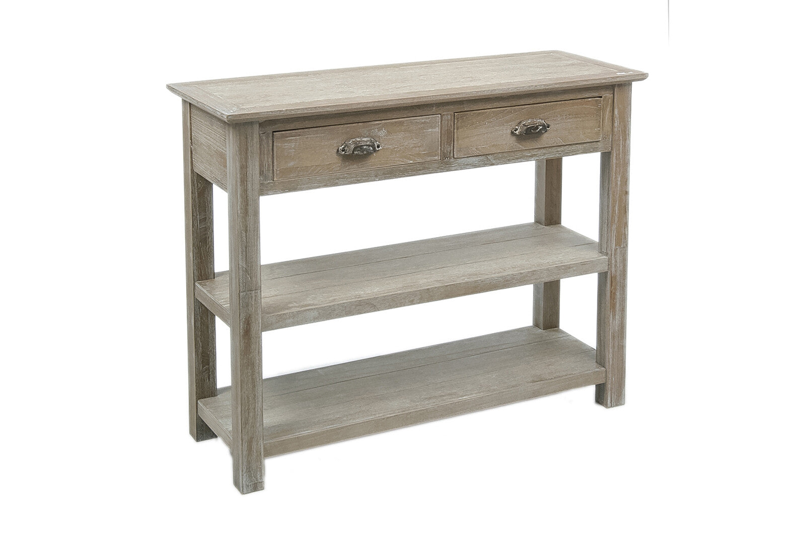 CONSOLE 2 DRAWER GREY