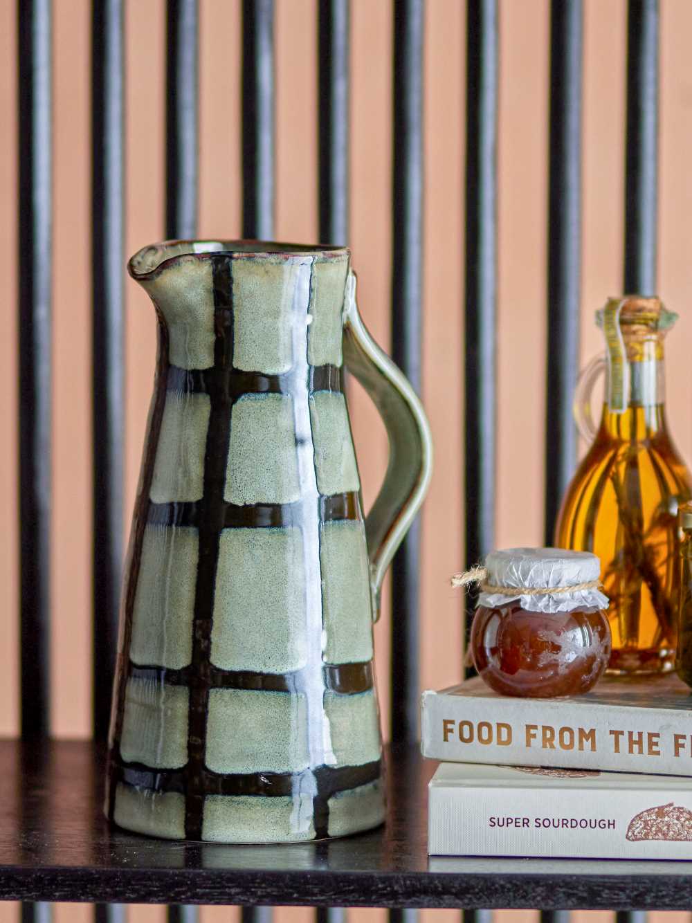 AIWAN JUG BLACK STONEWARE