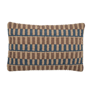 Newtown Cushion Blue Cotton