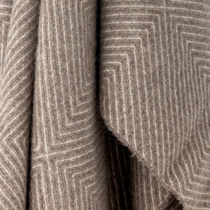 Hoshi Throw Brown Merino Wool