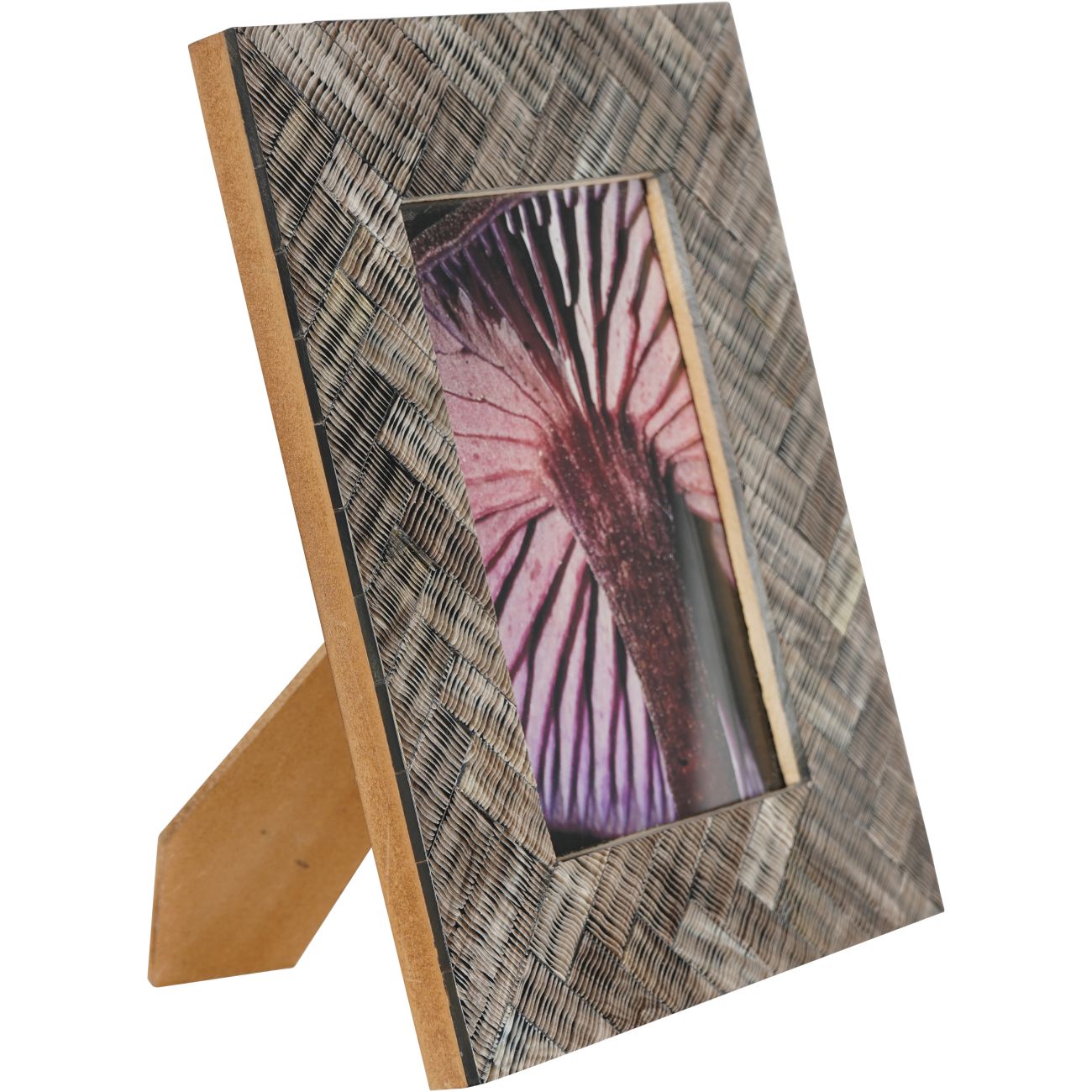 Herringbone Brown Photo Frame 10x15cm