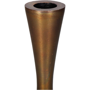 Copper Effect Candle Stick 23cm