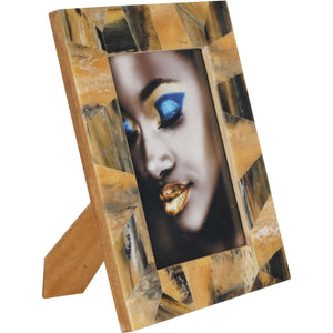 Tortoiseshell Style Rectangular Photo Frame 13x18cm