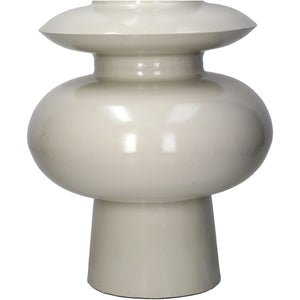 Vase Iron Ivory 59cm