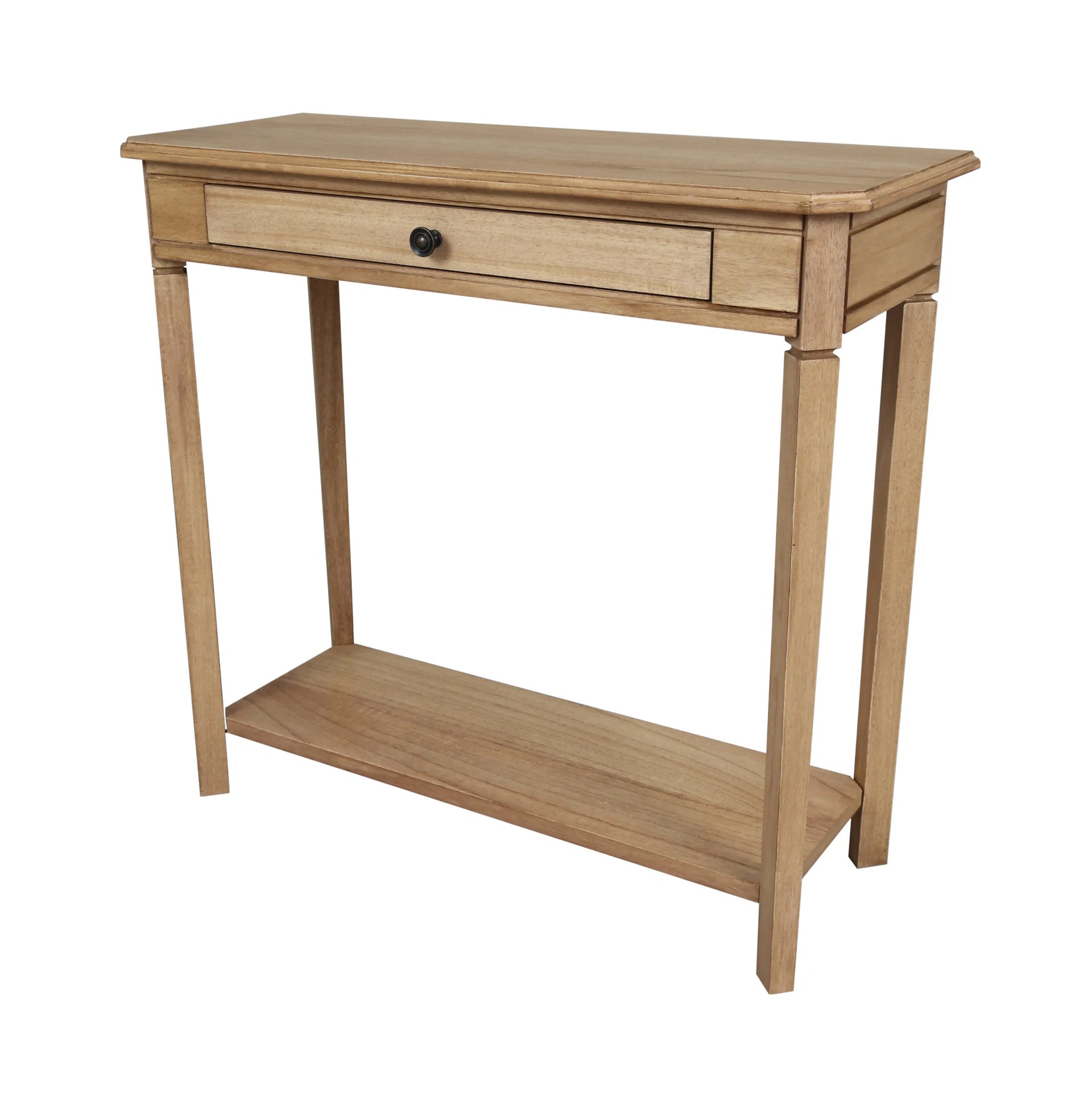 Alice 1 Drawer Console Table with Shelf - Ash