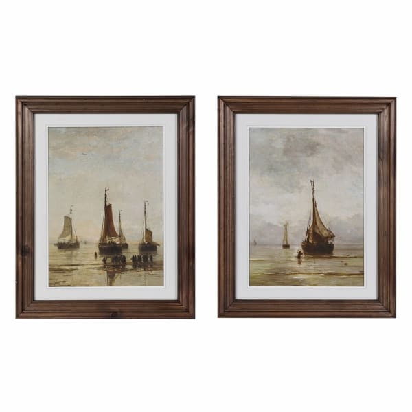 SHIPS WALL ART S/2