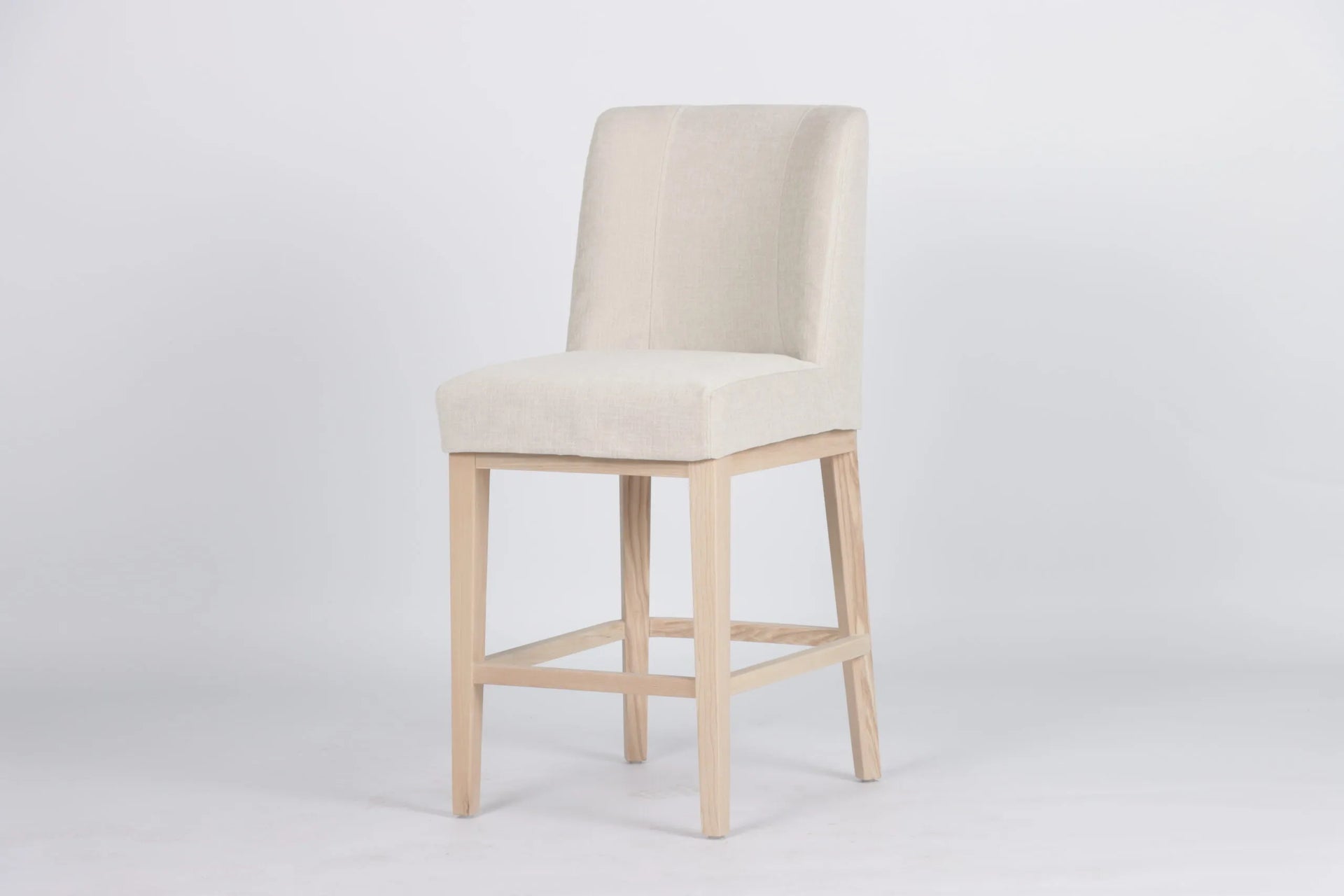 Anna Cream Fabric Counter Stool