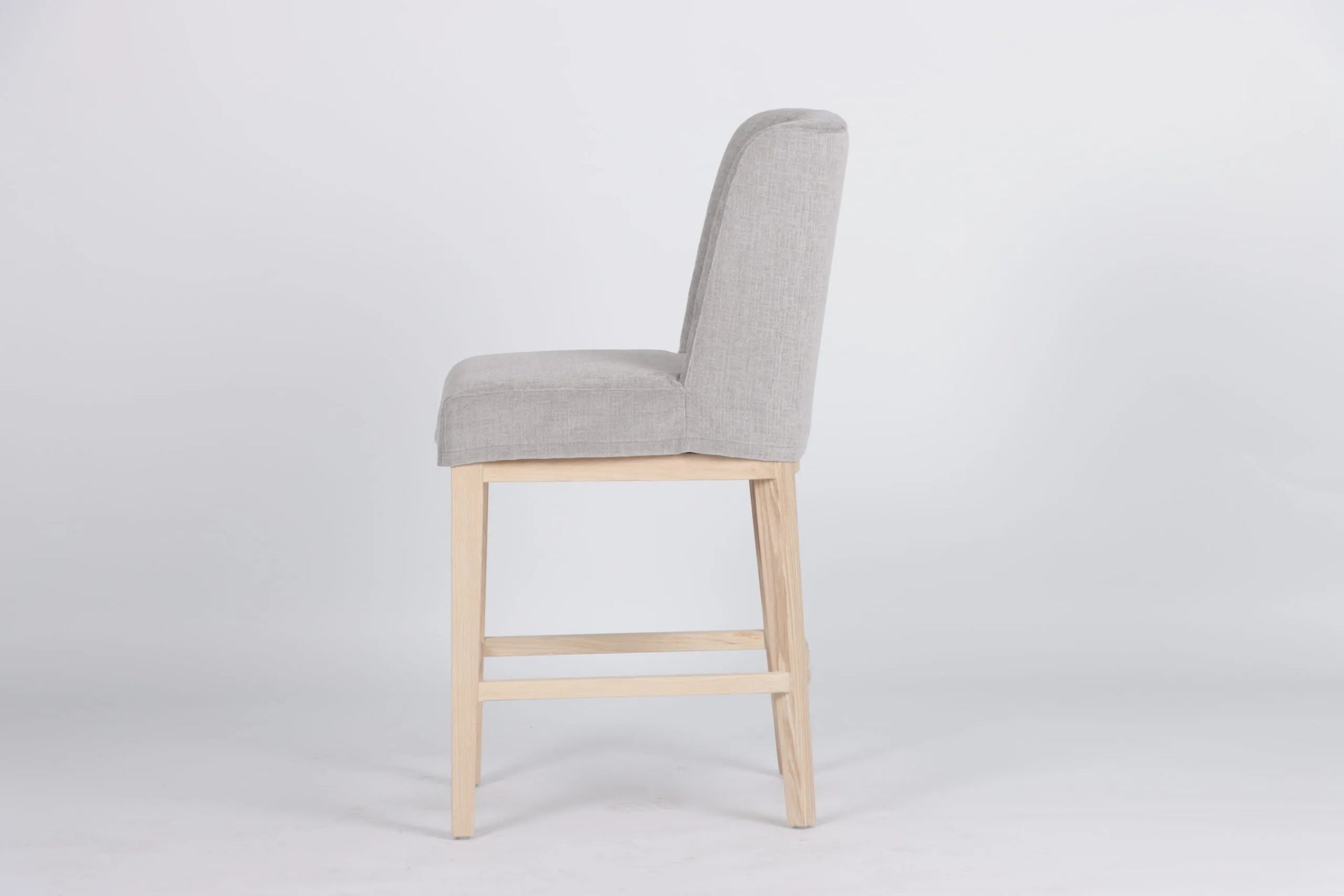 Anna Grey Fabric Counter Stool