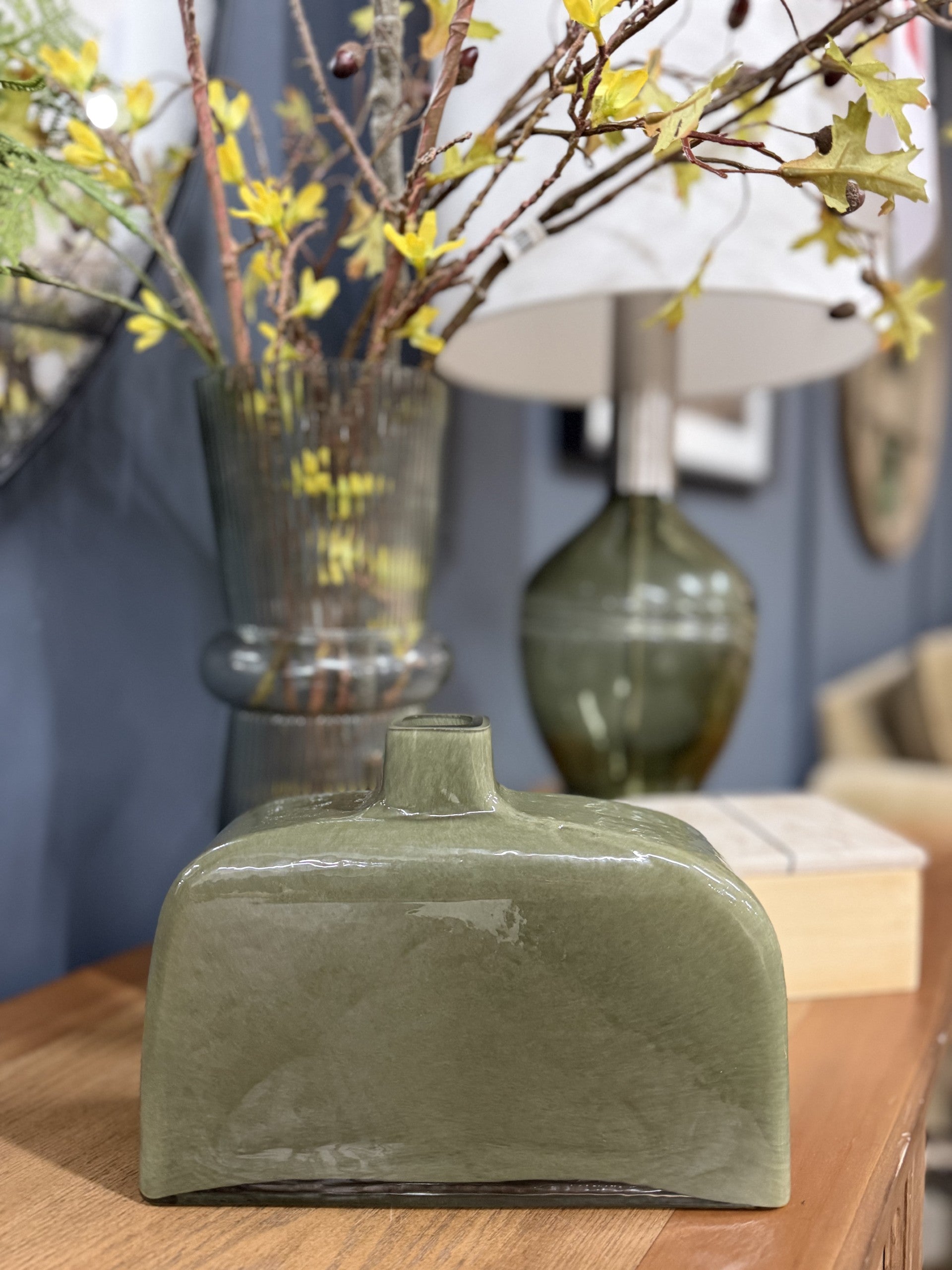 Abstract Green Vase
