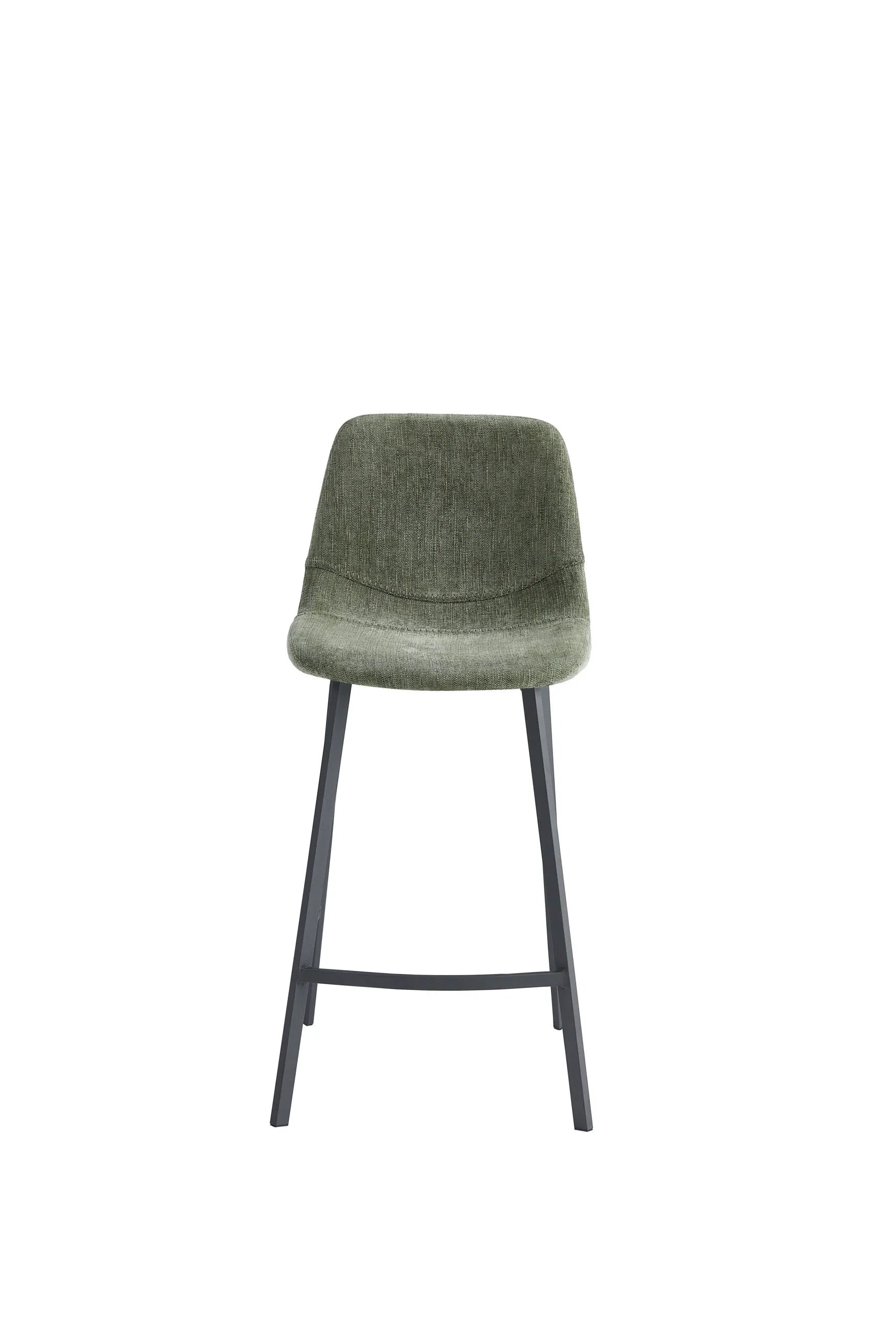 Alex Green Fabric Counter Stool