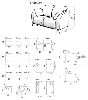 BABYLON MODULAR RELAX SOFA