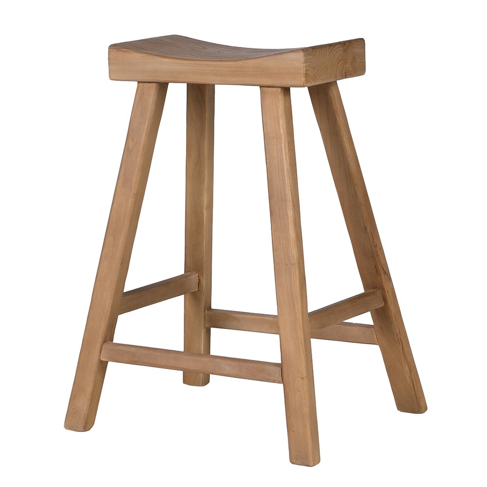 Counter Stool in Recycled Elm Wood