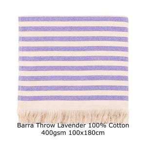 BARRA THROW LAVENDER 100X180