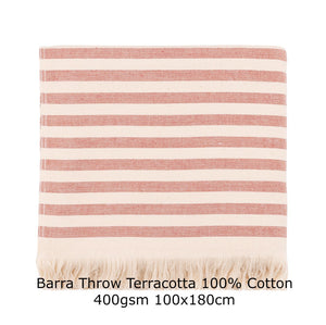 BARRA THROW TERRACOTTA 100X180