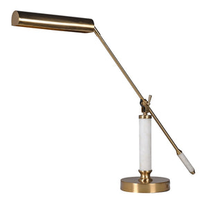 Brass & Marble Desk Lamp