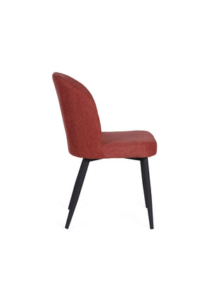 Clio Fabric Chair - Coral