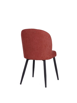 Clio Fabric Chair - Coral