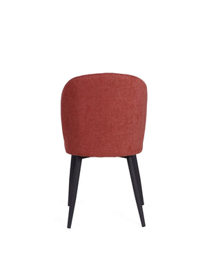 Clio Fabric Chair - Coral