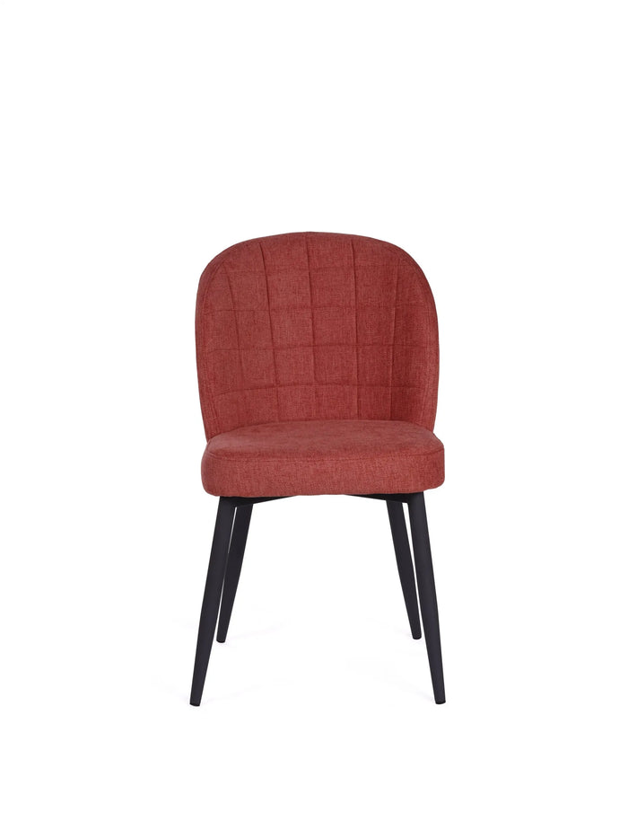 Clio Fabric Chair - Coral