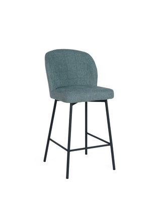 Clio Fabric Counter Stool - Light Green