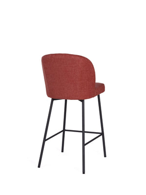 Clio Fabric Counter Stool - Coral