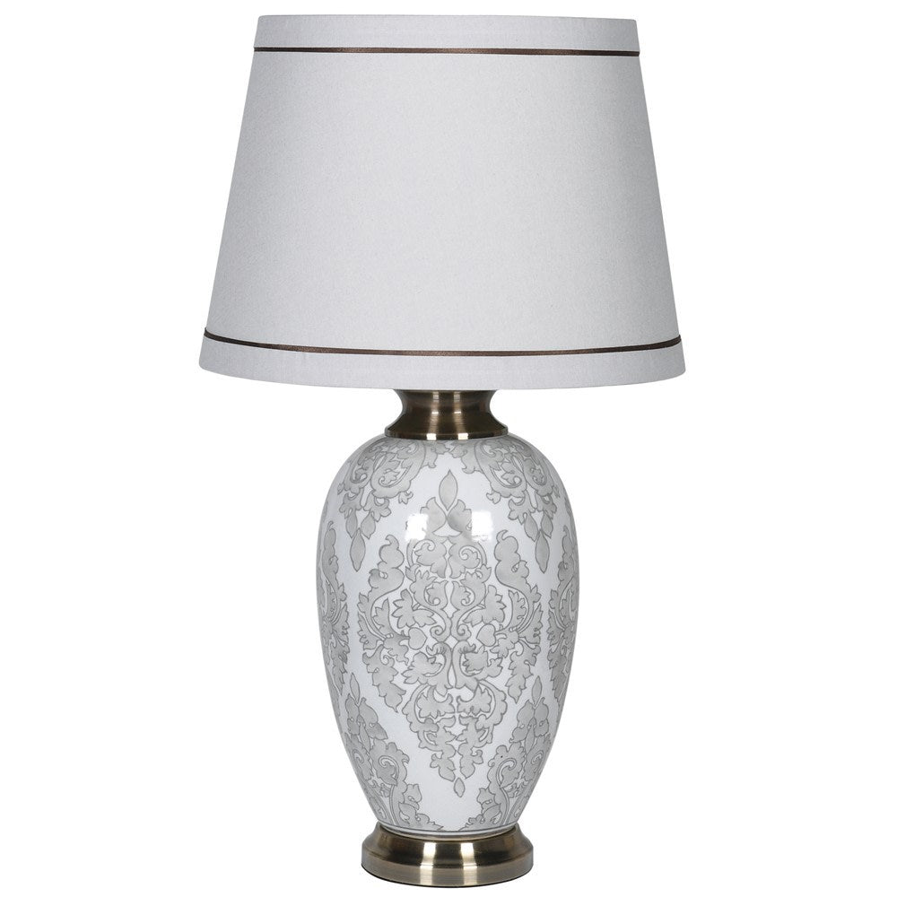 Calista Grey Lamp with Shade
